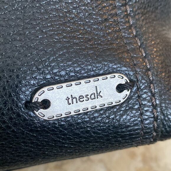 The Sak Black Leather Tote Bag - Picture 8 of 14